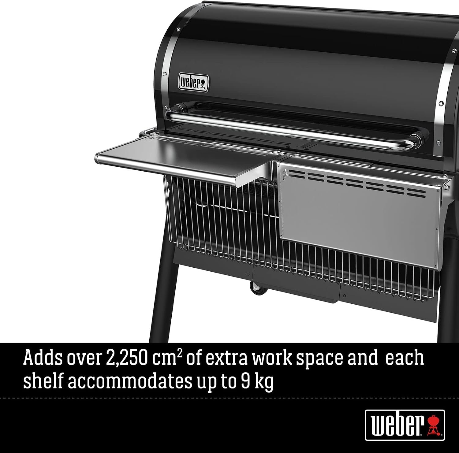 image:imageWeber SmokeFire EX6 Folding Front Shelf Silver