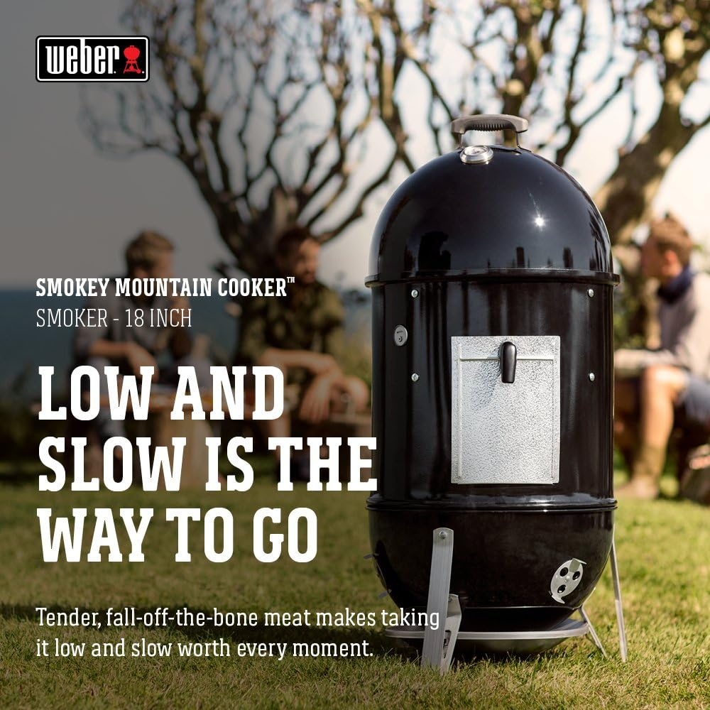 image:imageWeber Smokey Mountain Cooker Smoker 22 Charcoal Smoker18