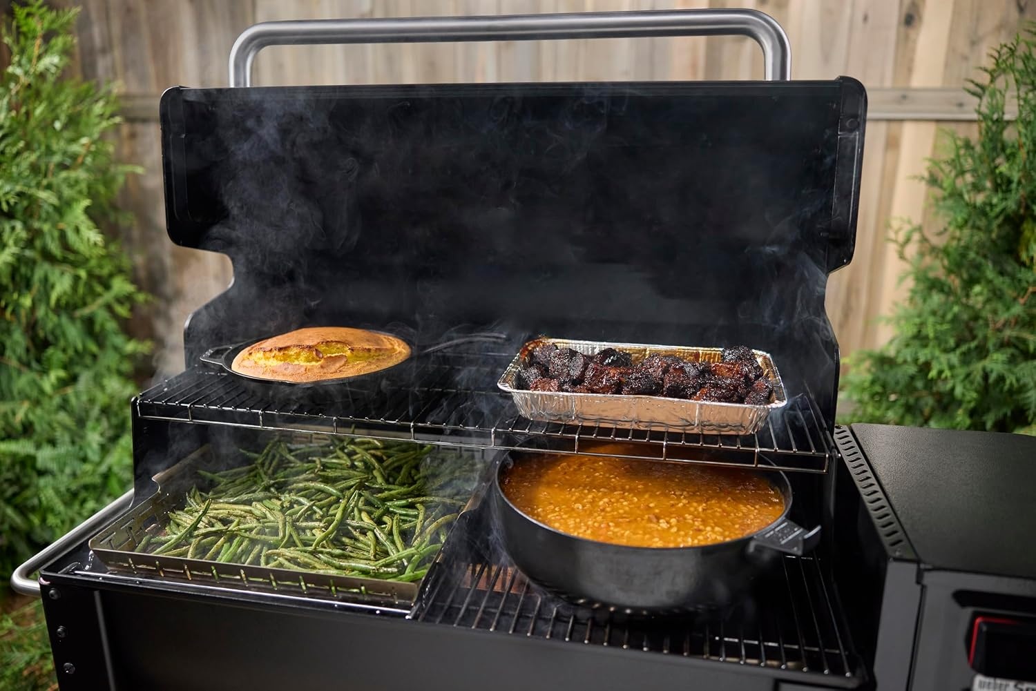 image:imageWeber Smoque XL 34Inch Pellet Smoker Pellet Grill Black
