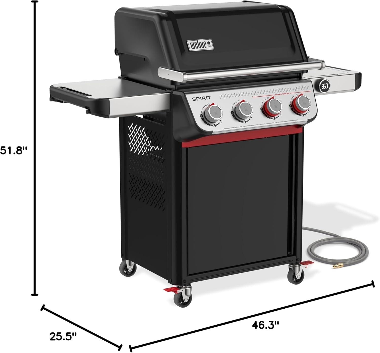 image:imageWeber Spirit EP425 Natural Gas Grill for Outdoor Cooking and BBQ 4 Boost Burners Black4 Burner EP425 Natural Gas