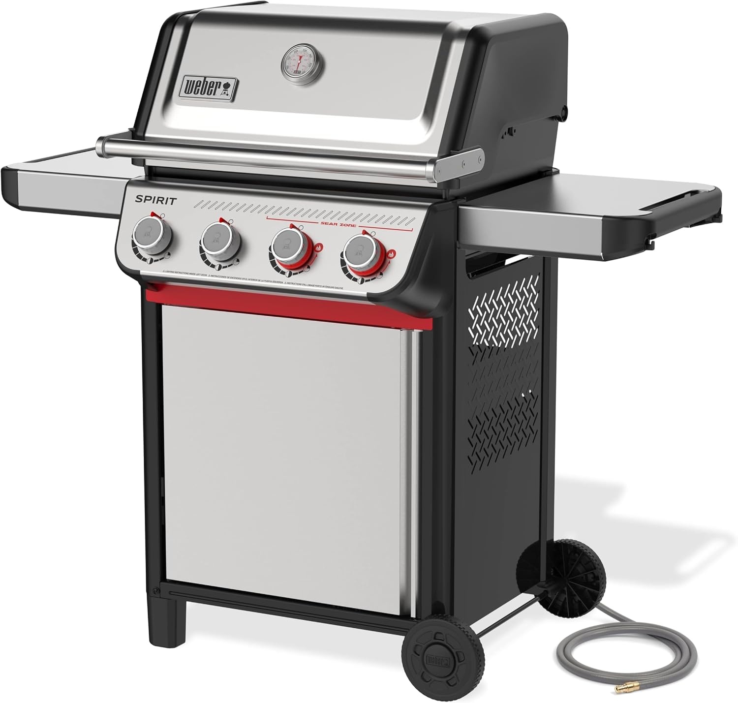 image:imageWeber Spirit S425 Gas Grill Natural Gas BBQ Grill Stainless Steel Grill4Burner Grill S425 Natural Gas