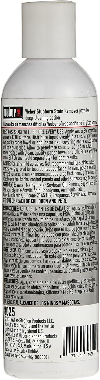 image:imageWeber Stubborn Stain Remover Grill Cleaner 6 Fl Oz6 Fl Oz Pack of 1