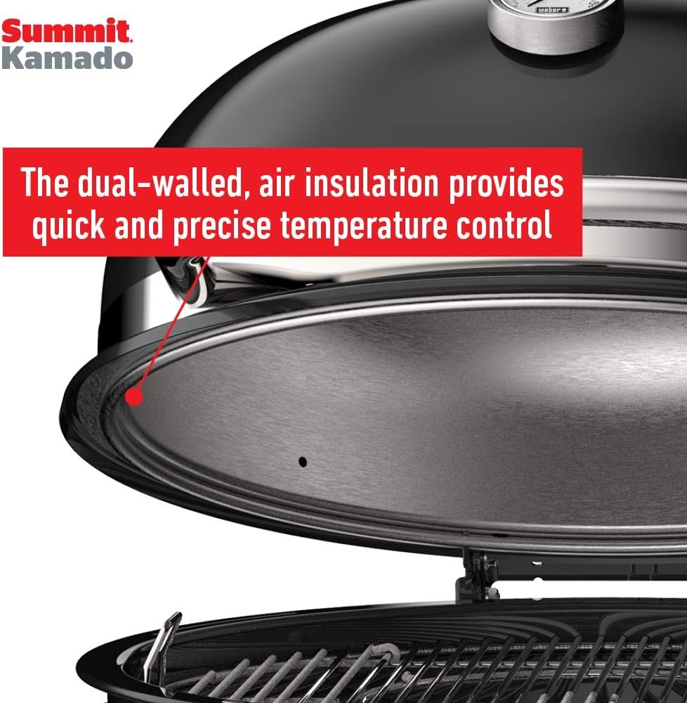 image:imageWeber Summit Kamado S6 Charcoal Grilling Center with Gas Ignition Black