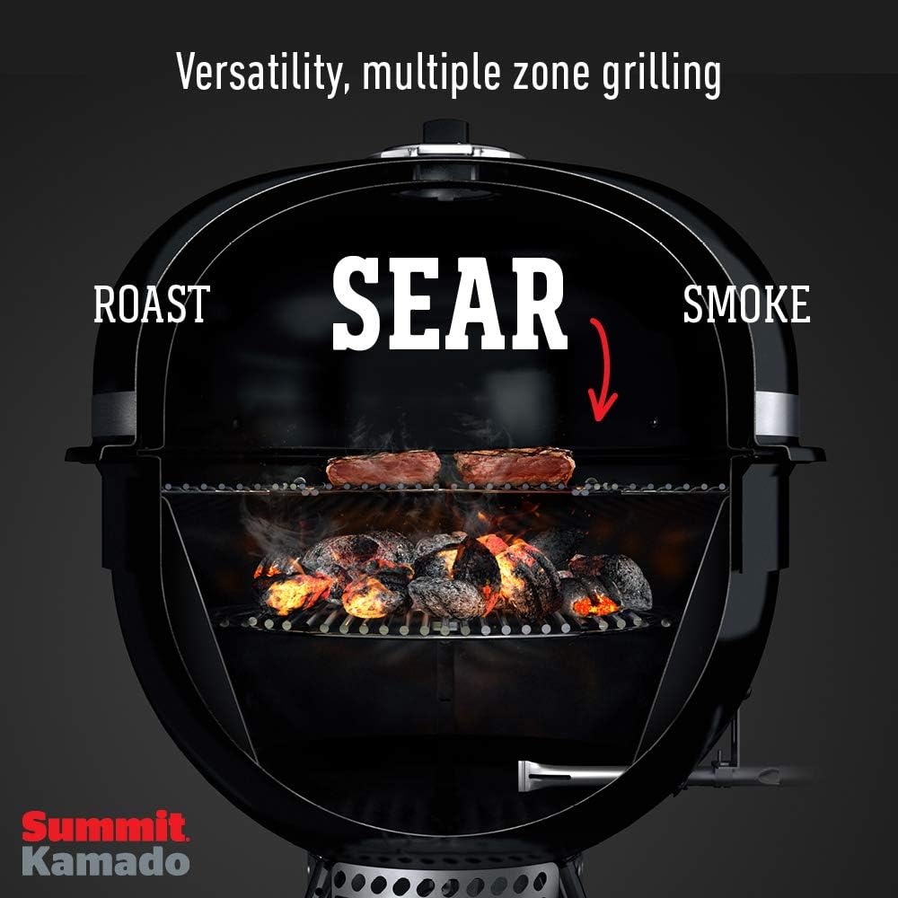image:imageWeber Summit Kamado S6 Charcoal Grilling Center with Gas Ignition Black