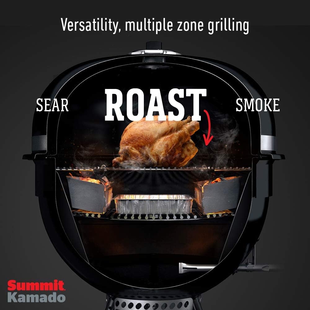 image:imageWeber Summit Kamado S6 Charcoal Grilling Center with Gas Ignition Black
