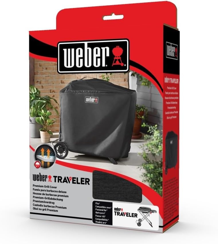 image:imageWeber Traveler Cargo Protector Grill Cover BlackStanding Cover