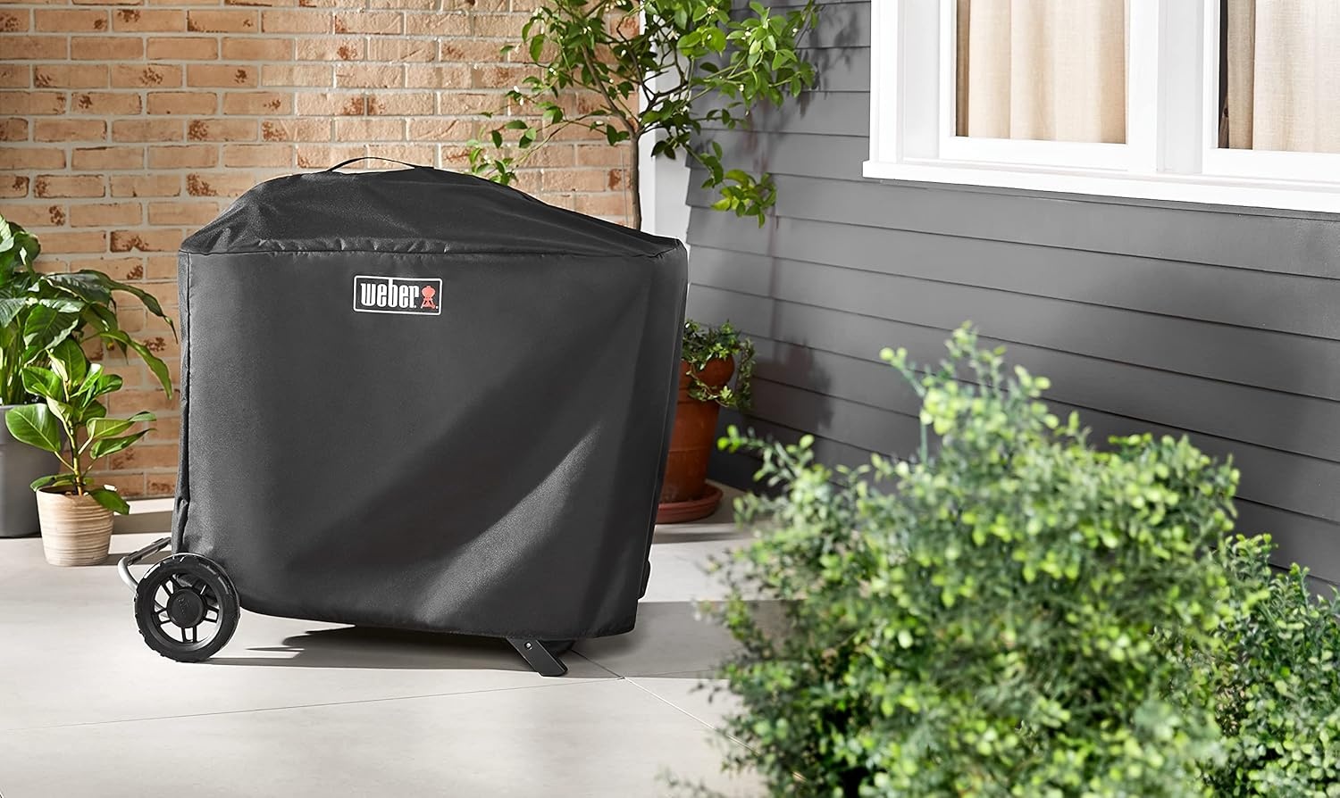 image:imageWeber Traveler Cargo Protector Grill Cover BlackStanding Cover