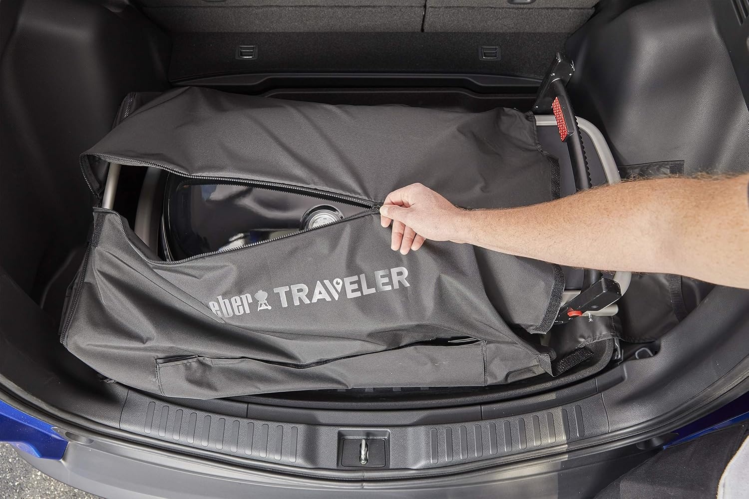 image:imageWeber Traveler Cargo Protector Grill Cover BlackTrunk Protector