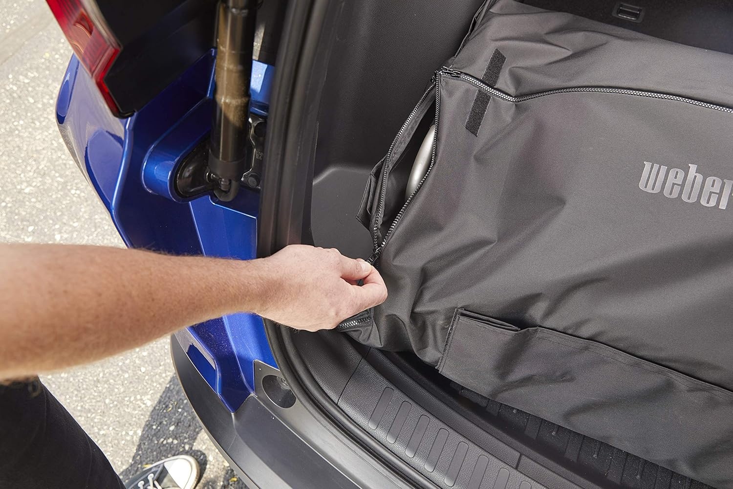image:imageWeber Traveler Cargo Protector Grill Cover BlackTrunk Protector