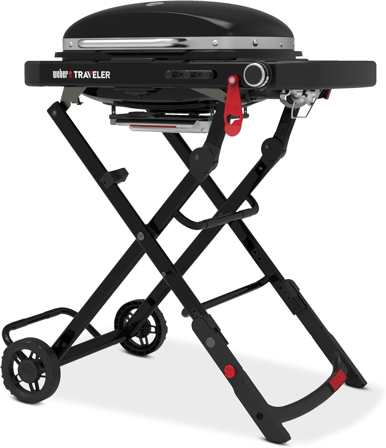 image:imageWeber Traveler Compact Portable Gas Grill for Outdoor Cooking Propane