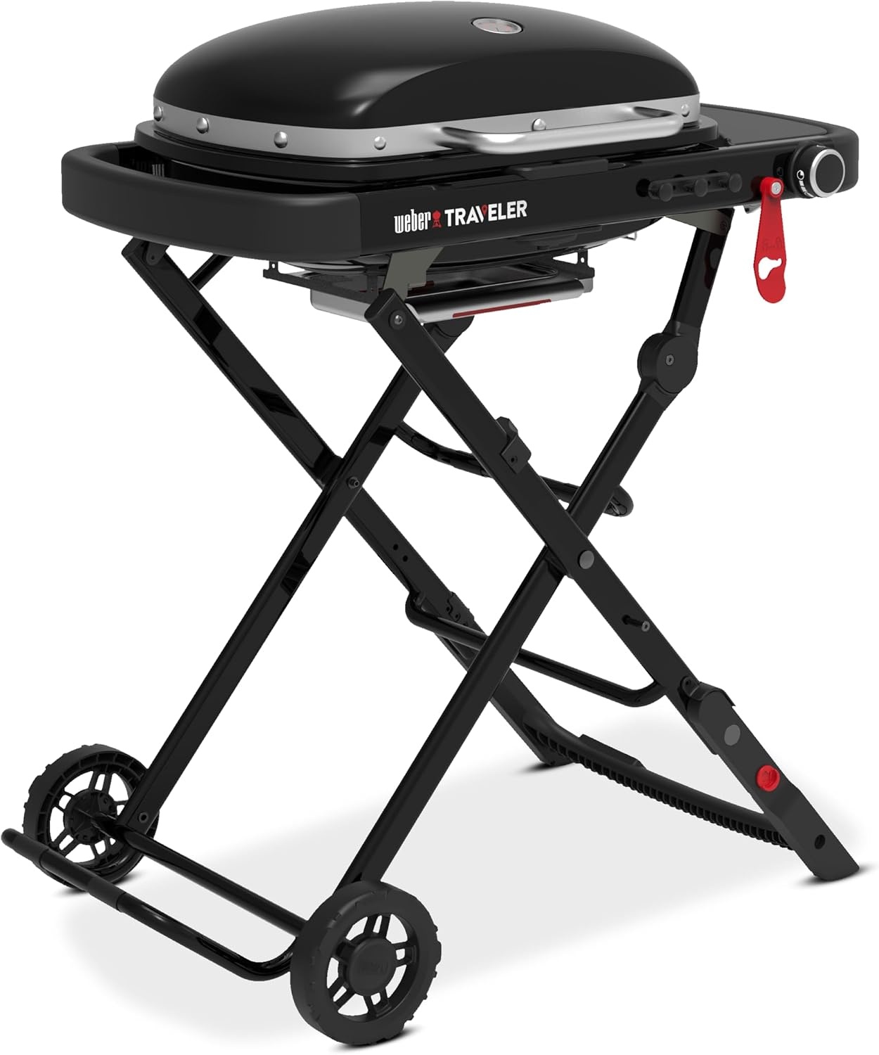 image:imageWeber Traveler Compact Portable Gas Grill for Outdoor Cooking Propane