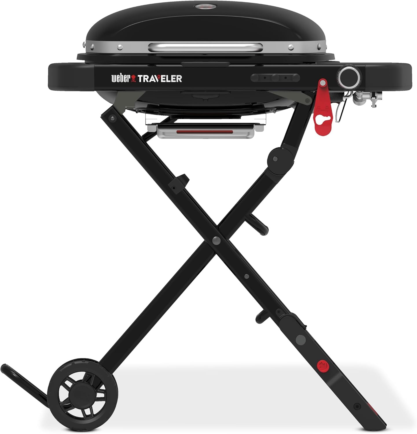 image:imageWeber Traveler Compact Portable Gas Grill for Outdoor Cooking Propane