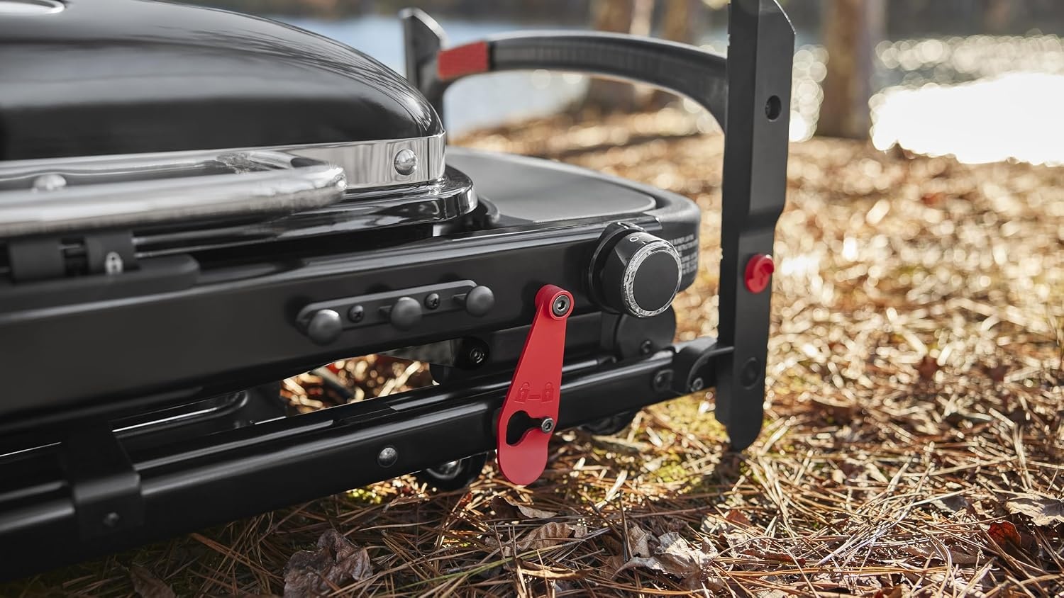 image:imageWeber Traveler Compact Portable Gas Grill for Outdoor Cooking Propane