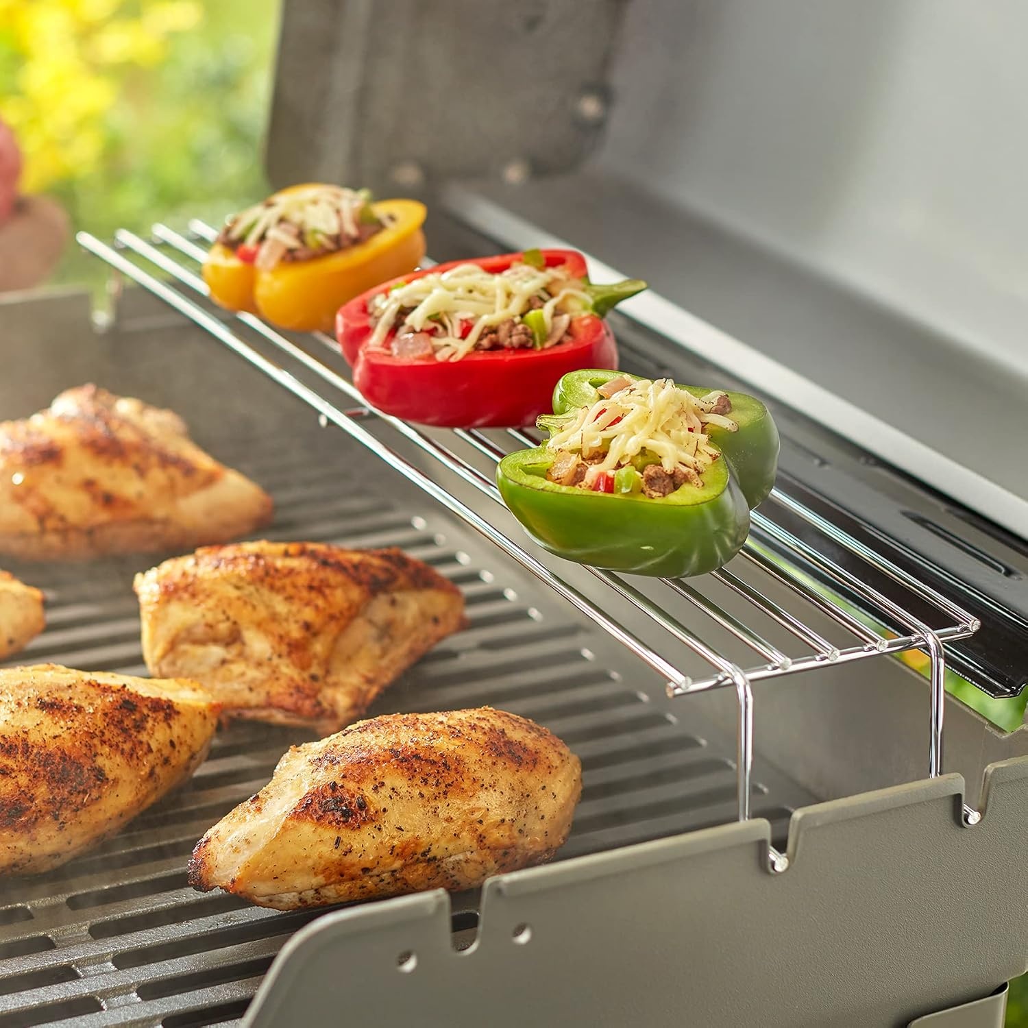 image:imageWeber Warming Rack for Spirit 300 Series Gas Grills Genuine Replacement Part 248 x 46 Keeps Food Warm Dishwasher Safe 7461