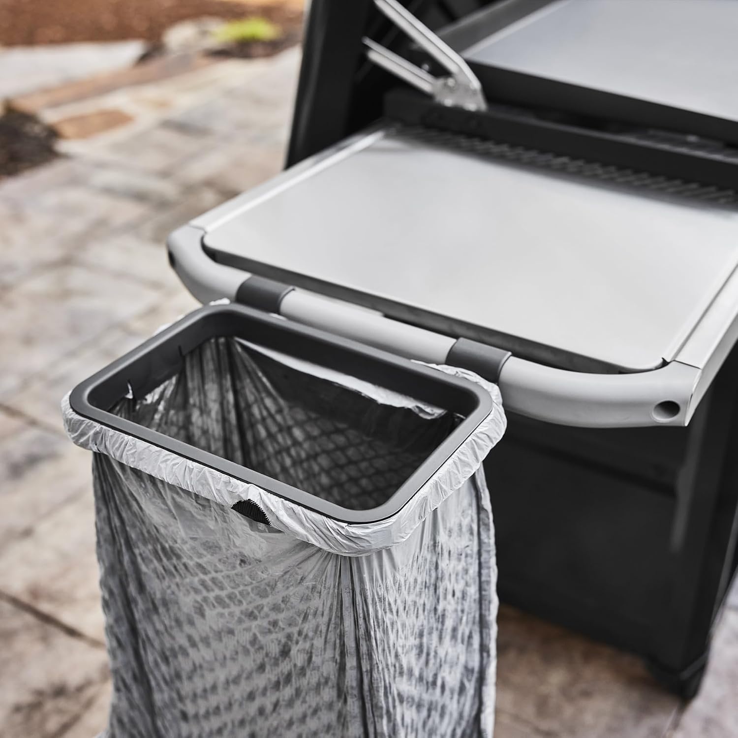 image:imageWeber Works Organizer Kit Paper Towel Holder Garbage Bag Holder amp Hooks