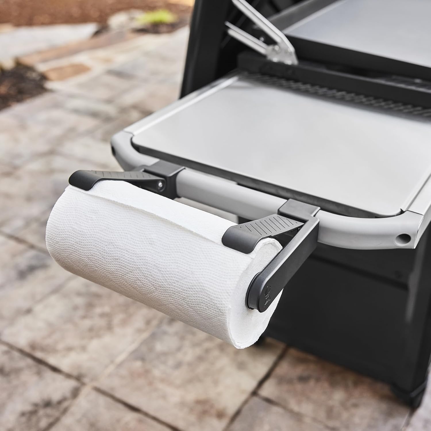 image:imageWeber Works Organizer Kit Paper Towel Holder Garbage Bag Holder amp Hooks