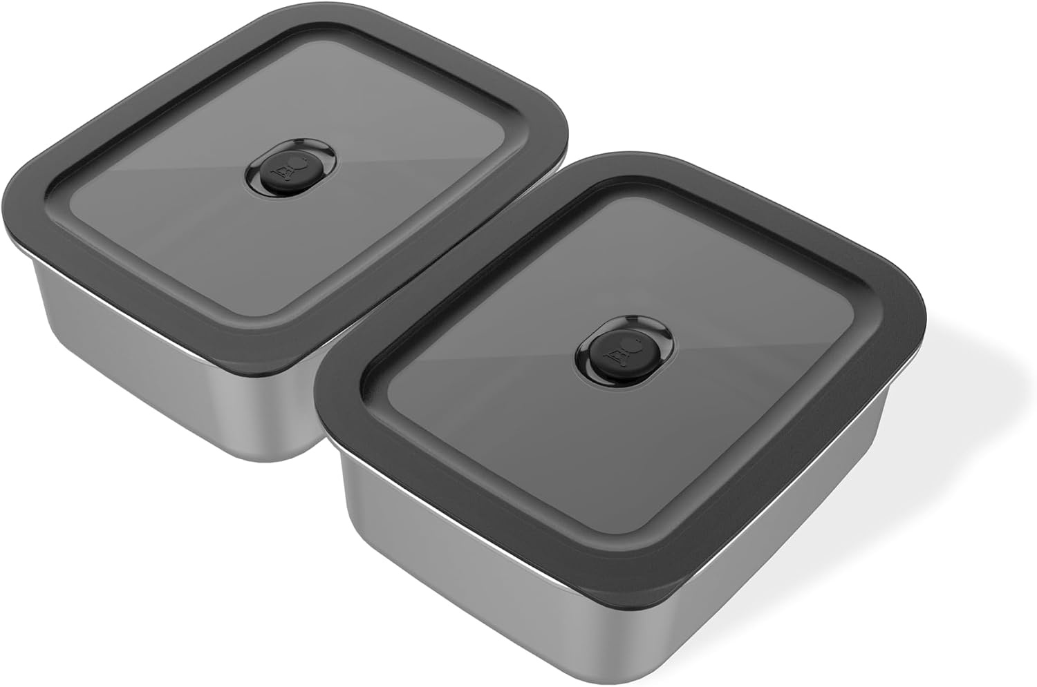 image:imageWeber Works Prep Containers Set of 2 Stainless Steel Grill Prep Marinating amp Food Storage Containers with Airtight Lids for Outdoor Cooking amp BBQ Meal Prep