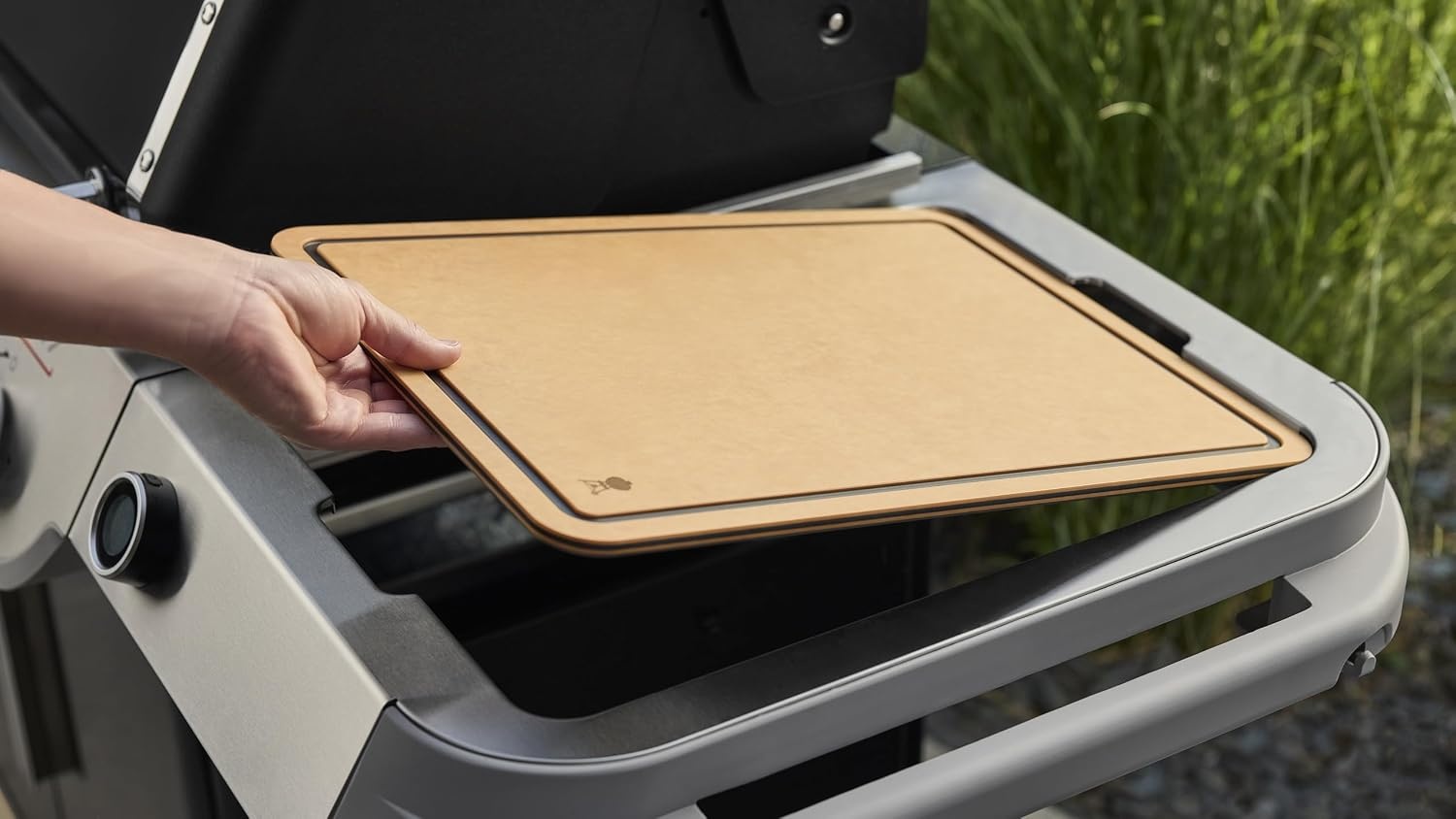 image:imageWeber Works Reversible Cutting Board with Juice Groove