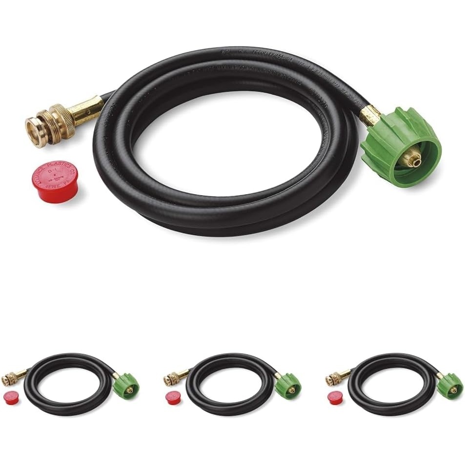 image:imageWeber Adapter Hose for Q Series amp Gas GoAnywhere Grills 6Feet Black6 Feet Pack of 4