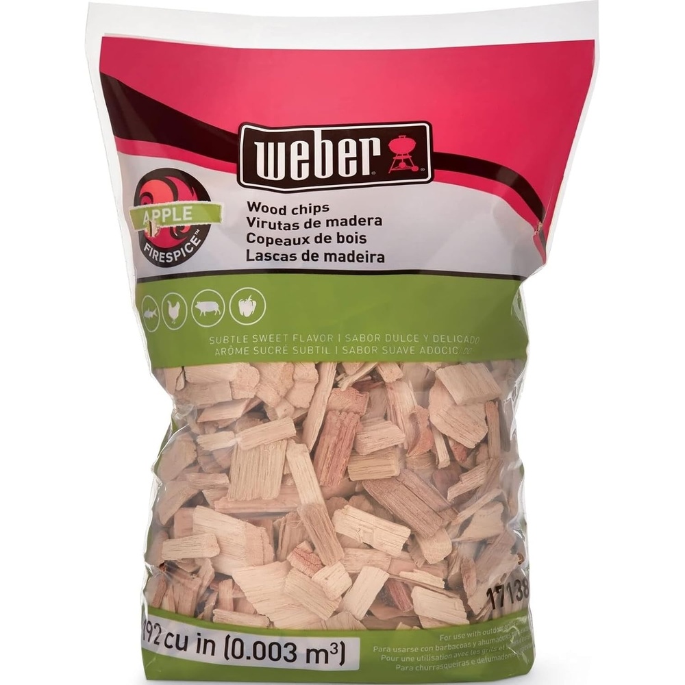 image:imageWeber Apple Wood Chips Outdoor Cooking Fuel 2 lb192 cu in Pack of 1