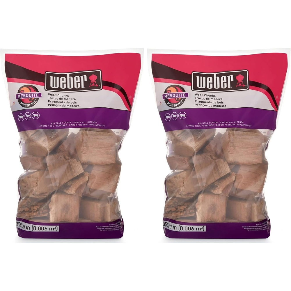 image:imageWeber Cherry Wood Chunks Outdoor Cooking Fuel 4 lb4 lb Pack of 2
