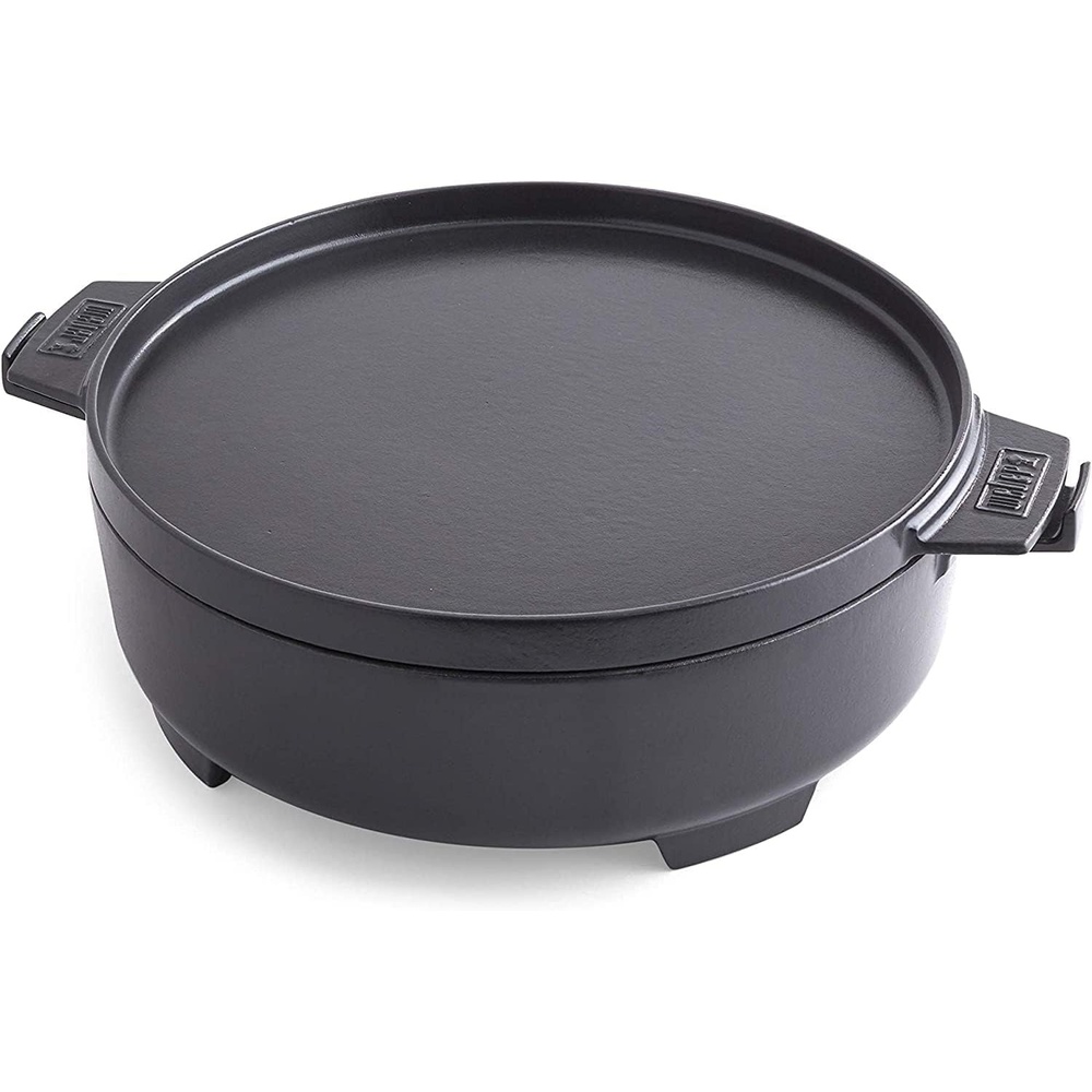 image:imageWeber Duo Dutch Oven amp Griddle Lid 725 Qt PorcelainEnameled CastIron