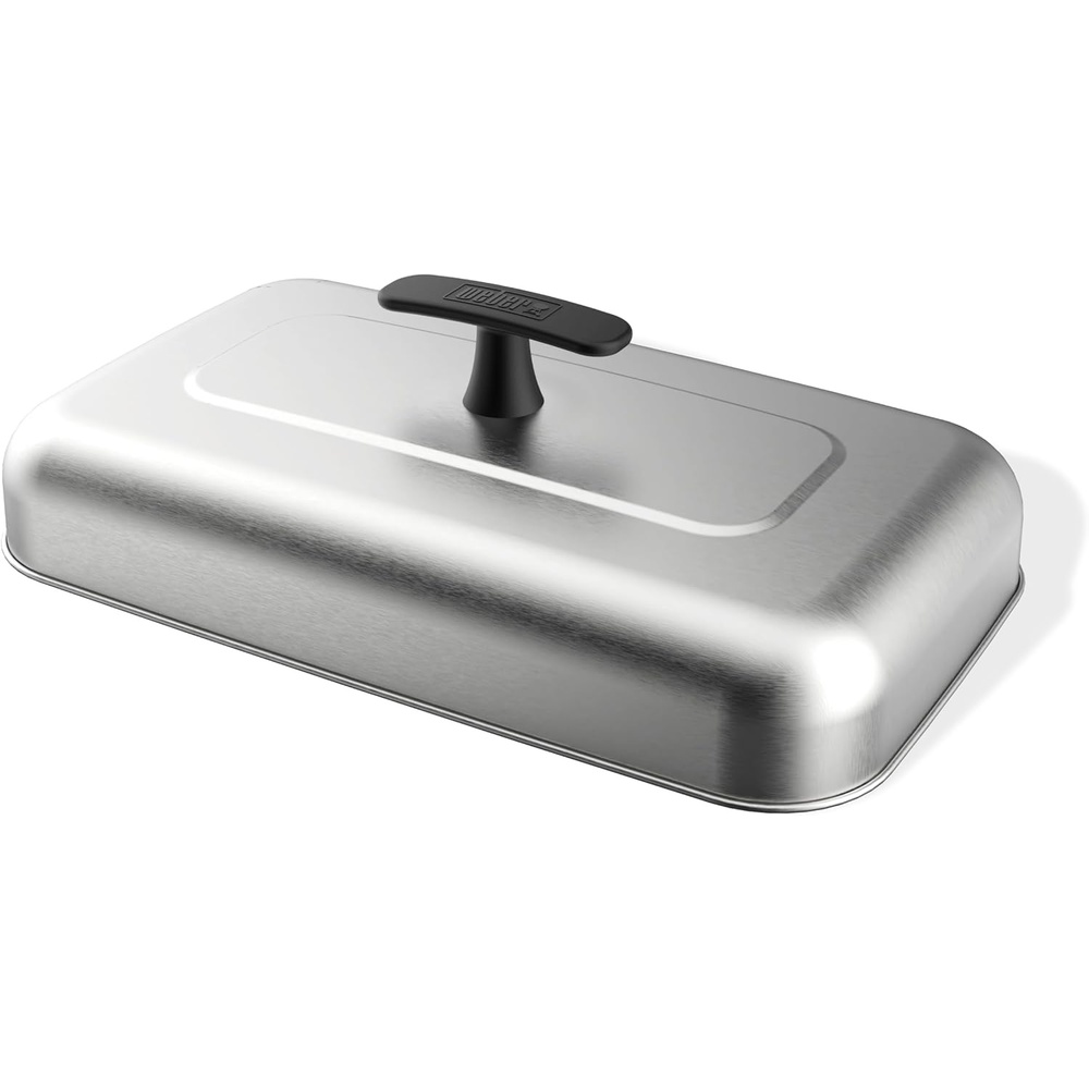 image:imageWeber ExtraLarge Griddle Basting Dome Stainless Steel for Gourmet Grilling