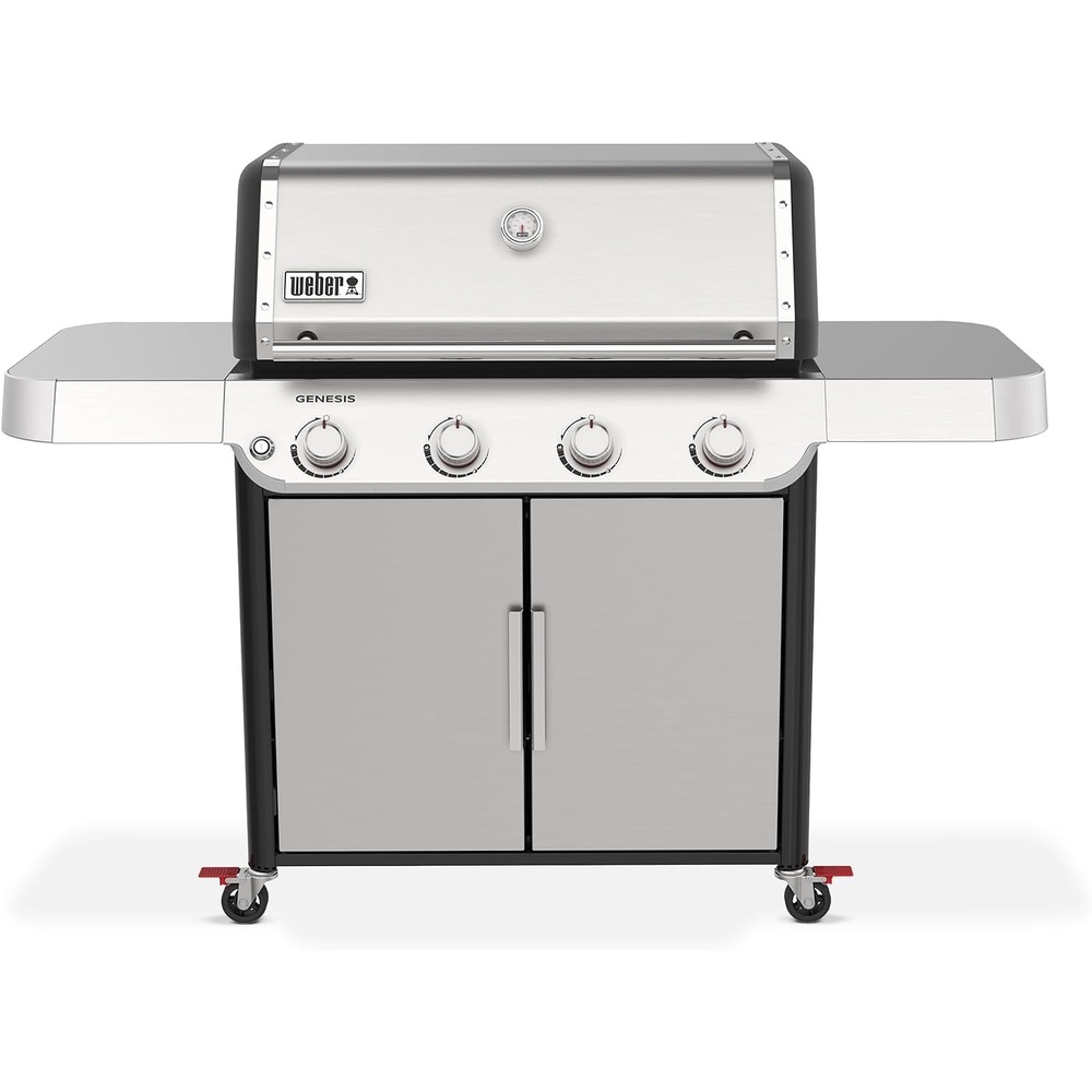 image:imageWeber Genesis E415 Gas Grill for Outdoor Cooking Natural Gas Grill BlackStainless Steel
