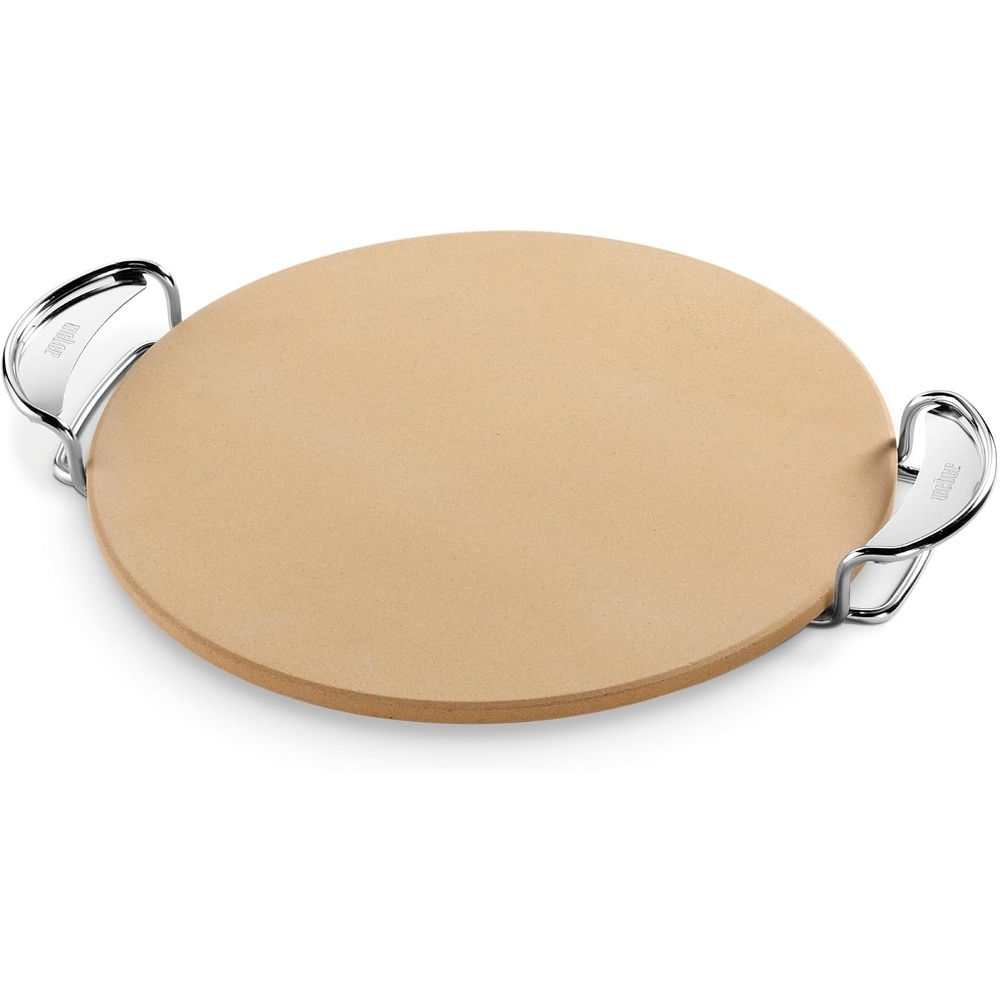image:imageWeber Gourmet BBQ System Pizza Stone with Carry Rack 167