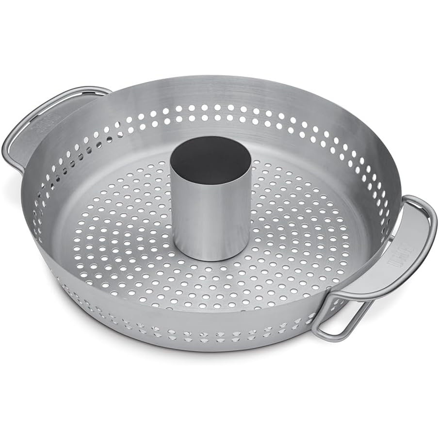 image:imageWeber Gourmet BBQ System Poultry Roaster Insert 2in1 Vegetable amp Poultry Roaster Removable Can Holder Fits GBS Grates Grill Accessories