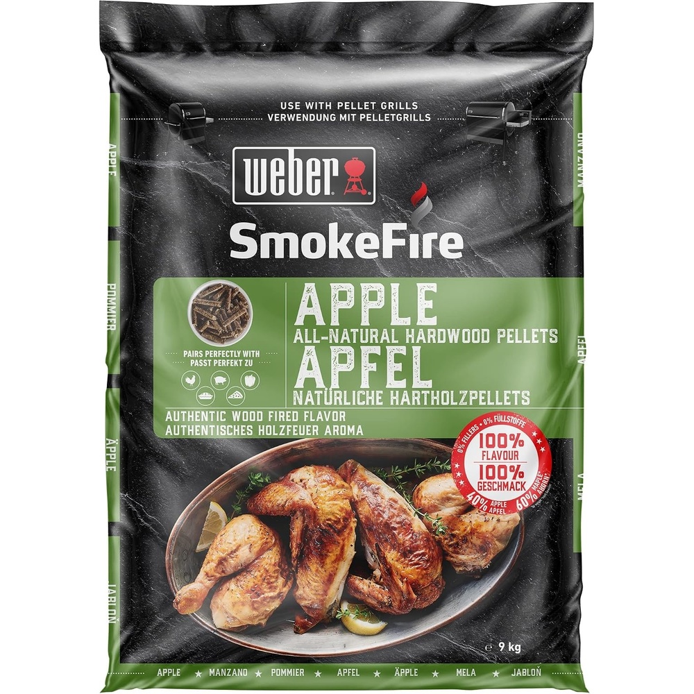 image:imageWeber Grillmaster Blend AllNatural Hardwood Pellets 20 lb BagApple