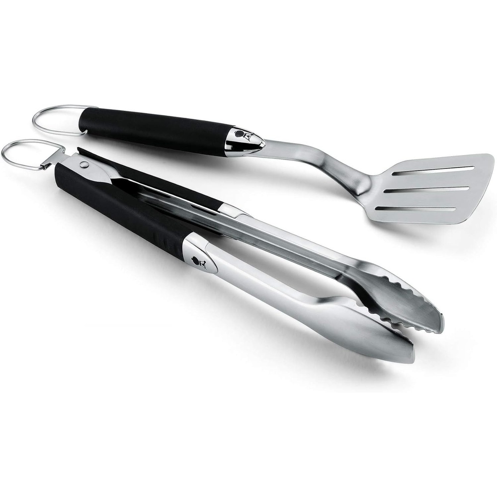 image:imageWeber Original Portable 2Piece Stainless Steel Tool Set2 Count Pack of 1