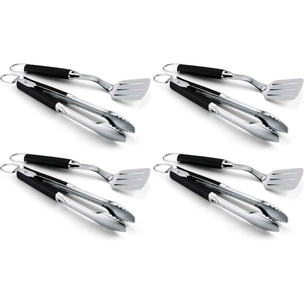 image:imageWeber Original Portable 2Piece Stainless Steel Tool Set2 Count Pack of 4