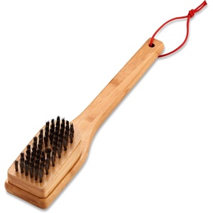Weber 18″ Bamboo Grill Brush – Durable Angled‑Head Grill Cleaning Brush with Hanging Loop, Effective Grate Cleaning