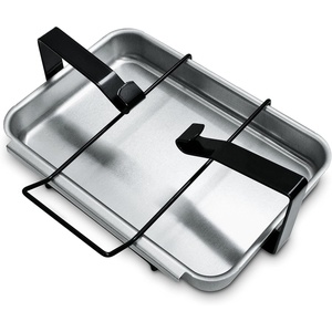 Weber® Catch Pan and Wire Holder for indirect cooking