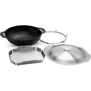 Weber Crafted® Wok & Steamer, 6 Qt, for Gourmet Grilling