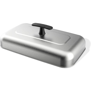 Weber® Extra‑Large Griddle Basting Dome, Stainless Steel for Gourmet Grilling