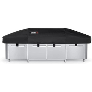 Weber Grill Cover With Storage Bag For Summit 400-Series Gas Grills , Black(Grill Center)