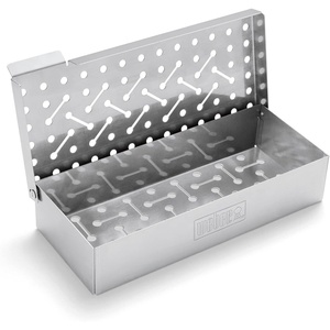Weber® Premium Universal Smoker Box, Stainless Steel(9.8″ L x 4.5″ W x 2″ H)