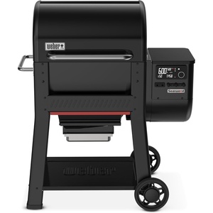 Weber Searwood™ 600 Wood Pellet Smoker Grill – Wi‑Fi & Bluetooth‑Enabled Outdoor Grill for Smoking, Searing, Rapid React PID & Cooking up to 600°F, Black(600)