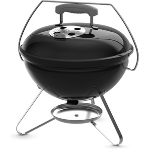 Weber® Smokey Joe 14-Inch Portable Charcoal Grill, Black(Tuck-N-Carry™ lid lock)