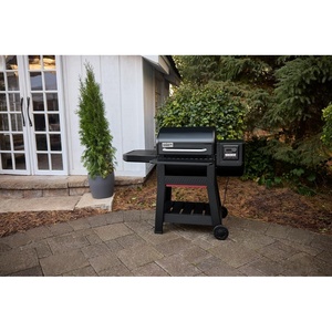 Weber Works™ Pellet Side Table with 2-Sided Cutting Board